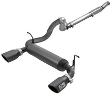 Cargar imagen en el visor de la galería, aFe Rebel Series 409 Stainless Steel Cat-Back Exhaust 18-21 Jeep Wrangler JL 2.0L (t) - Black Tip