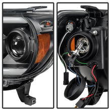 Load image into Gallery viewer, Spyder Toyota Tacoma 12-15 Projector Headlights Light Bar DRL Black PRO-YD-TT12-LBDRL-BK