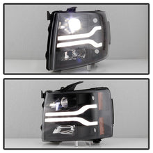 Cargar imagen en el visor de la galería, Spyder Chevy Silverado 1500 07-13/2500HD/3500HD 07-14 LED Black PRO-YD-CS07V3PL-BK