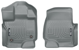 Husky Liners 15-23 Ford F-150 Super/Super Crew Cab WeatherBeater Grey Front Floor Liners