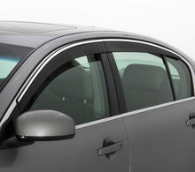 Cargar imagen en el visor de la galería, AVS 03-07 Honda Accord Ventvisor Low Profile Deflectors 4pc - Smoke w/Chrome Trim