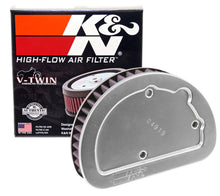 Load image into Gallery viewer, K&amp;N Replacement Unique Air Filter 6.625in L x 4.75in W x 1.625in H with 1 Flange for Harley-Davidson