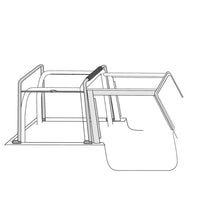 Cargar imagen en el visor de la galería, Rampage 1987-1995 Jeep Wrangler(YJ) Soft Top Hardware - Black