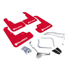 Cargar imagen en el visor de la galería, Rally Armor 15-21 Subaru WRX/STI Red Mud Flap White Altered Font Logo