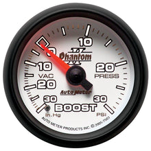 Cargar imagen en el visor de la galería, Autometer Phantom II 52.4mm Mechanical Vacuum / Boost Gauge 30 In. HG/30 PSI