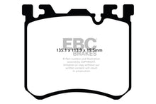 Cargar imagen en el visor de la galería, EBC 10+ BMW X5M 4.4 Twin Turbo Yellowstuff Front Brake Pads