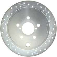 Cargar imagen en el visor de la galería, StopTech Select Sport 09-13 Subaru Forester Slotted and Drilled Left Rear Rotor