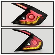 Cargar imagen en el visor de la galería, Spyder 16-18 Honda Civic 4 Door Light Bar LED Tail Lights - Black Smoke (ALT-YD-HC164D-LB-BSM)