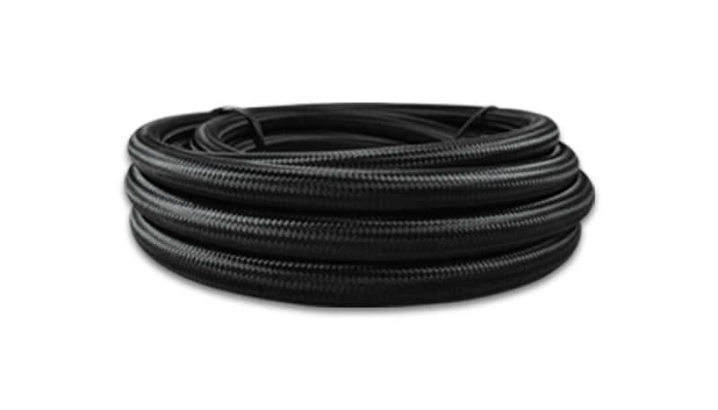 Vibrant -20 AN Black Nylon Braided Flex Hose (20 foot roll)