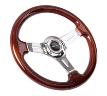 Cargar imagen en el visor de la galería, NRG Classic Wood Grain Steering Wheel (330mm) Wood Grain w/Chrome 3-Spoke Center