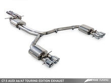 Cargar imagen en el visor de la galería, AWE Tuning Audi C7.5 A6 3.0T Touring Edition Exhaust - Quad Outlet Diamond Black Tips