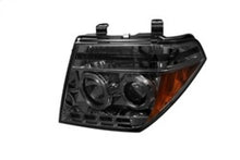 Cargar imagen en el visor de la galería, Spyder Nissan Frontier 05-08 Projector Headlights LED Halo LED Smke PRO-YD-NF05-HL-SM