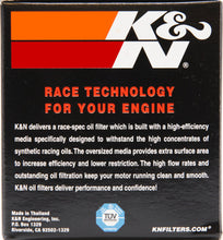Load image into Gallery viewer, K&amp;N Suzuki / Arctic Cat / Cagiva / Kawasaki / KYMCO / Aprilia 2.813in OD x 3.031in H Oil Filter