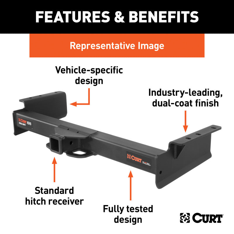 Curt 01-10 2500/3500 Hd OEM Style Xtra Duty Class 5 Trailer Hitch w/2in Receiver BOXED