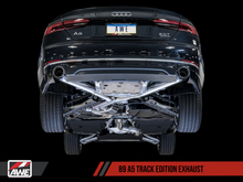 Cargar imagen en el visor de la galería, AWE Tuning Audi B9 A5 Track Edition Exhaust Dual Outlet - Diamond Black Tips (Includes DP)