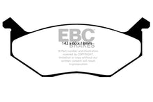 Cargar imagen en el visor de la galería, EBC 80-83 Chrysler Cordoba 3.7 Redstuff Front Brake Pads