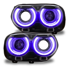 Load image into Gallery viewer, Oracle 15-21 Dodge Challenger RGB+W Headlight DRL Upgrade Kit - ColorSHIFT+W