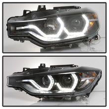 Cargar imagen en el visor de la galería, Spyder 12-14 BMW F30 3 Series 4DR Projector Headlights - Black PRO-YD-BMWF3012-AFSHID-BK