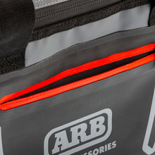 Cargar imagen en el visor de la galería, ARB Cooler Bag Charcoal w/ Red Highlights 15in L x 11in W x 9in H Holds 22 Cans