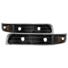 Cargar imagen en el visor de la galería, Xtune Chevy Silverado 99-02 Amber Reflector Bumper Lights Black CBL-JH-CS99-AM-BK