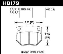 Cargar imagen en el visor de la galería, Hawk 06-07 WRX HP+ Street Rear Brake Pads
