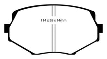 Cargar imagen en el visor de la galería, EBC 94-01 Mazda Miata MX5 1.8 Redstuff Front Brake Pads
