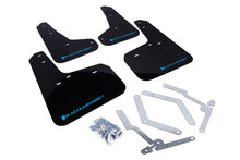 Cargar imagen en el visor de la galería, Rally Armor 12-19 Ford Focus ST / 16-19 RS Black UR Mud Flap w/Nitrous Blue Logo