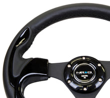 Load image into Gallery viewer, NRG Reinforced Steering Wheel (320mm) Blk w/Gloss Black Trim