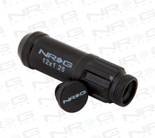 Cargar imagen en el visor de la galería, NRG 700 Series M12 X 1.25 Steel Lug Nut w/Dust Cap Cover Set 21 Pc w/Locks &amp; Lock Socket - Black