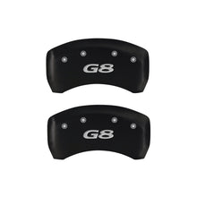 Cargar imagen en el visor de la galería, MGP 4 Caliper Covers Engraved Front Pontiac Engraved Rear G8 Red finish silver ch