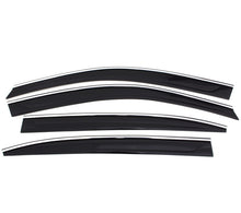 Cargar imagen en el visor de la galería, AVS 07-11 Lexus ES350 Ventvisor Low Profile Deflectors 4pc - Smoke w/Chrome Trim