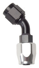 Cargar imagen en el visor de la galería, Russell Performance -10 AN Black/Silver 45 Degree Full Flow Hose End