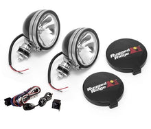 Cargar imagen en el visor de la galería, Rugged Ridge 6in Halogen Light Kit Black Steel Housings