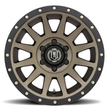 Cargar imagen en el visor de la galería, ICON Compression 17x8.5 6x5.5 0mm Offset 4.75in BS 106.1mm Bore Bronze Wheel