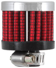 Cargar imagen en el visor de la galería, K&amp;N .315/.431 Flange 1 3/8 inch OD 1.5 inch H Clamp On Crankcase Vent Filter