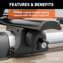 Cargar imagen en el visor de la galería, Curt 53-3/8in Aluminum Universal Roof Rack Crossbars