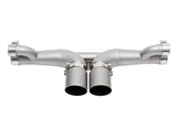 SOUL 14-19 Porsche 991 GT3 Center Muffler Bypass Exhaust - 4in Straight Cut Signature Satin Tips