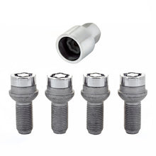 Cargar imagen en el visor de la galería, McGard Wheel Lock Bolt Set - 4pk. (Radius Seat) M14X1.5 / 17mm Hex / 26.7mm Shank Length - Chrome