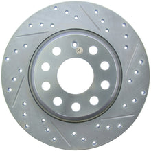 Cargar imagen en el visor de la galería, StopTech Select Sport 06-10 Volkswagen Jetta Slotted &amp; Drilled Left Rear Rotor