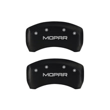 Cargar imagen en el visor de la galería, MGP 4 Caliper Covers Engraved Front &amp; Rear MOPAR Red finish silver ch