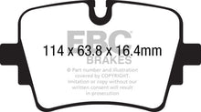 Cargar imagen en el visor de la galería, EBC 14+ Jaguar F-Type (Cast Iron Rotors Only) 5.0 Supercharged (490) Redstuff Rear Brake Pads