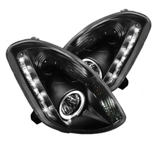 Cargar imagen en el visor de la galería, Spyder Infiniti G35 03-04 4DR Projector Halogen - LED Halo DRL Blk High H4 PRO-YD-IG35034D-DRL-BK