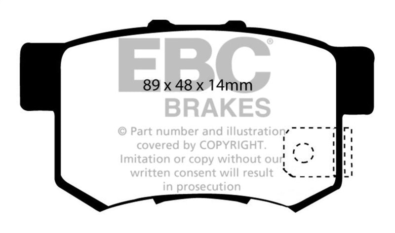 EBC 07-11 Acura CSX (Canada) 2.0 Type S Bluestuff Rear Brake Pads