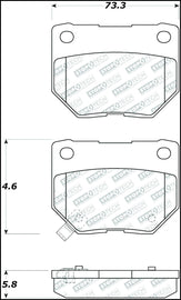 StopTech 06-07 Subaru WRX Street Select Rear Brake Pads