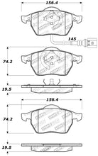 Cargar imagen en el visor de la galería, StopTech Performance 99-08 VW Jetta / 5/99-05 Golf GTi/GLS Turbo Front Brake Pads