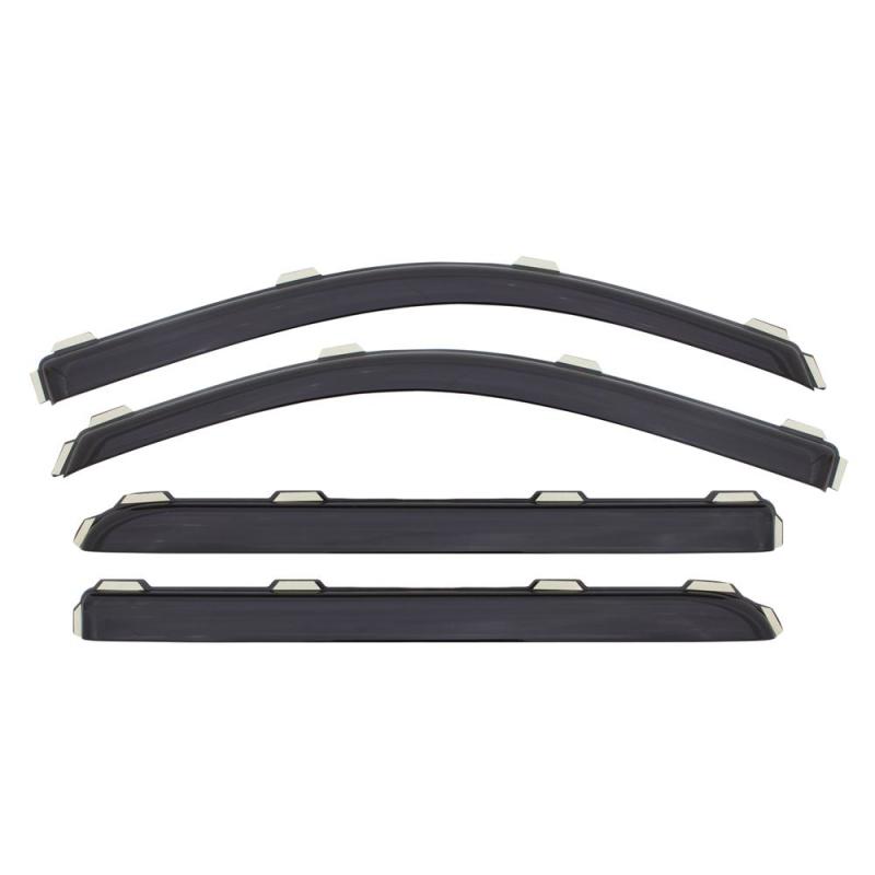 AVS 06-11 Honda Civic Ventvisor In-Channel Front & Rear Window Deflectors 4pc - Smoke