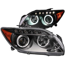 Cargar imagen en el visor de la galería, ANZO 2005-2010 Scion Tc Projector Headlights w/ Halo Black (CCFL)