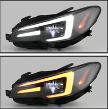 Cargar imagen en el visor de la galería, Spyder Subaru Impreza WRX 15-20 Halogen High-Power LED Headlights- Black PRO-YD-SWRX15HALAP-SBSEQ-BK