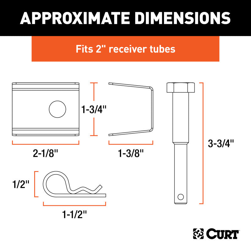 Curt Anti-Rattle Kit (Fits 2 Receiver)