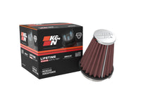 Cargar imagen en el visor de la galería, K&amp;N Universal Chrome Filter 2.25 Inch Flange / 3.5 Inch Base / 2 Inch Top / 4 Inch Height